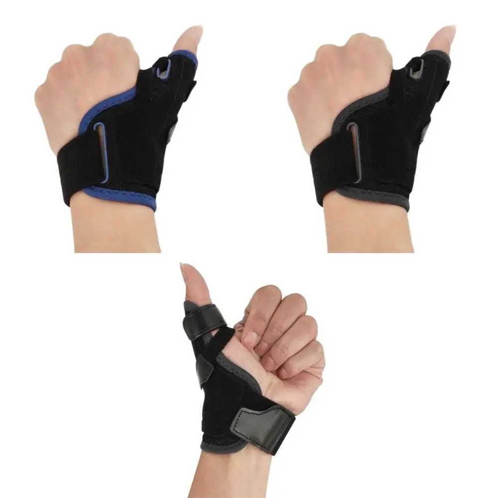 2 in 1 Thumb Brace Left Right Hand Aluminum Support Thumb Spica Splint Removable 3 Level Stability Reversible Thumb Support