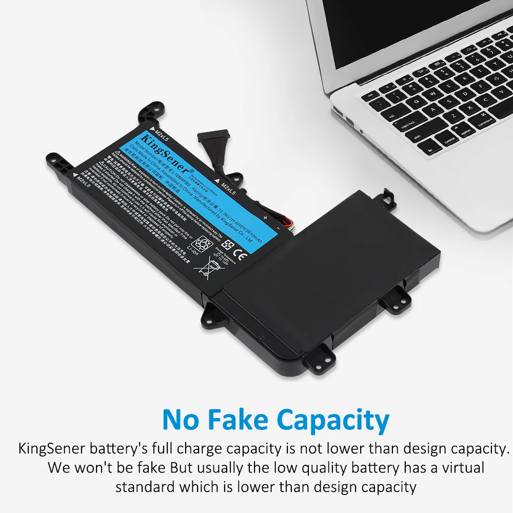 KingSener L16M4PB0 Laptop Battery For Lenovo Legion Y720-15IKB Series 80Y40003CD 5B10M33724 L16S4TB0 5B10M33723 15.36V 60WH