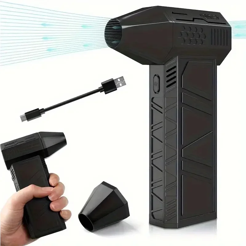 

140000 RPM Violent Fan Powerful Air Blower Vacuum Dust Cleaner Type-C Charging Strong Winds Brushless Turbo Jet Blower