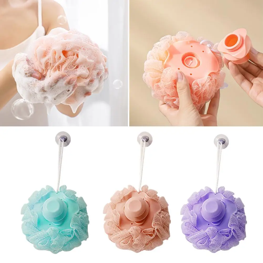 Soft Bath Scrub Bath Ball Shower Mesh Foaming Sponge Scrubber Body Clean Bath Ball Bubble Shower Mesh Bathroom Accessories