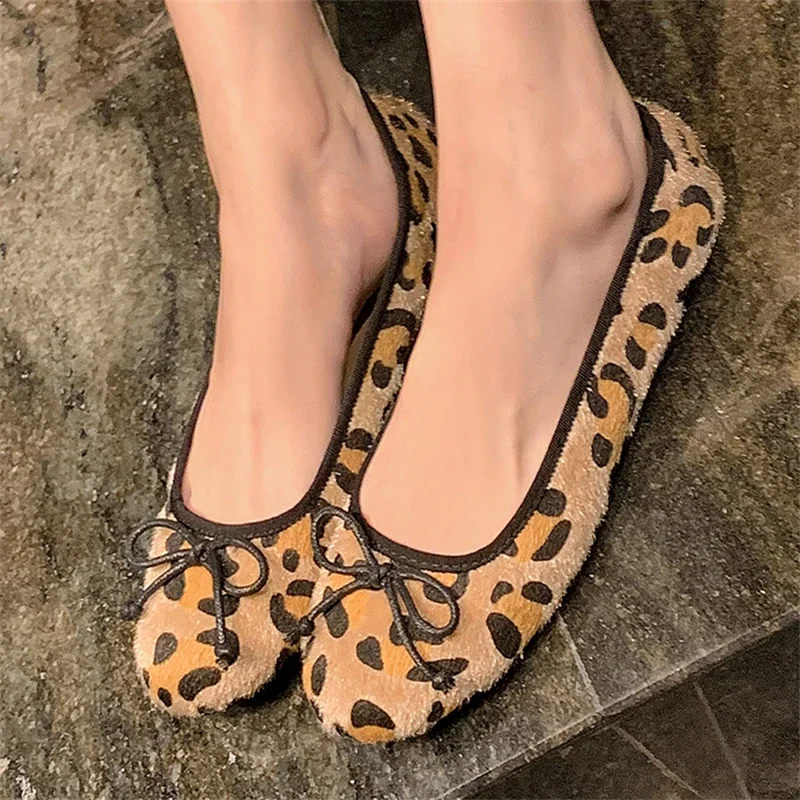 

Aneikeh Spring Summer Butterfly-kont Round Toe Woman Pumps Sandals Fashion Flat Heels Shoes Casual Dress Zapatos De Mujer