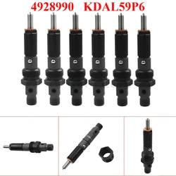 4928990 Set of 6 New Diesel Fuel Injector Fit For 1994-1998 Dodge 5.9L Cummins 40-60 HP KDAL59P6 4BT ENGINE