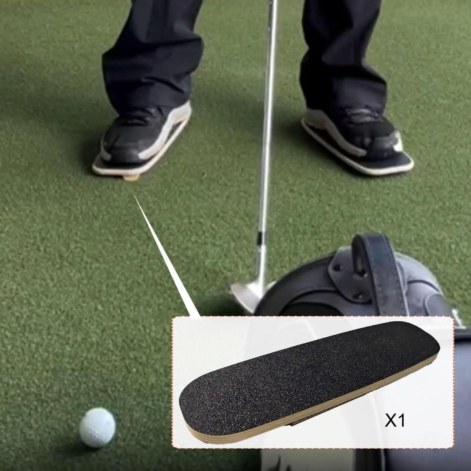 

Портативная доска для тренировки баланса при игре в гольф, тренажер для коррекции удара в гольф дома