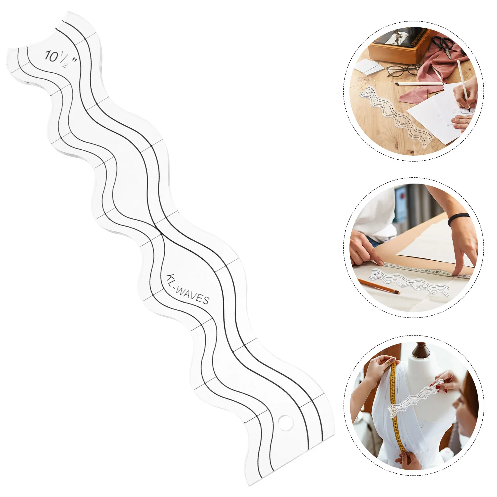 

Акриловая линейка для квилтинга, прозрачный шаблон для пэчворка, набор многофункциональных фигурных инструментов для шитья и рукоделия