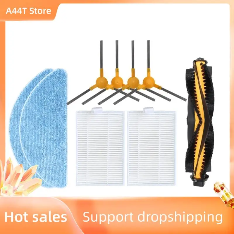 

A44T роликовая щетка, боковая щетка, фильтр Hepa, тряпки, запасные части, робот-пылесос, аксессуары для подметальной машины, подходит для Proscenic