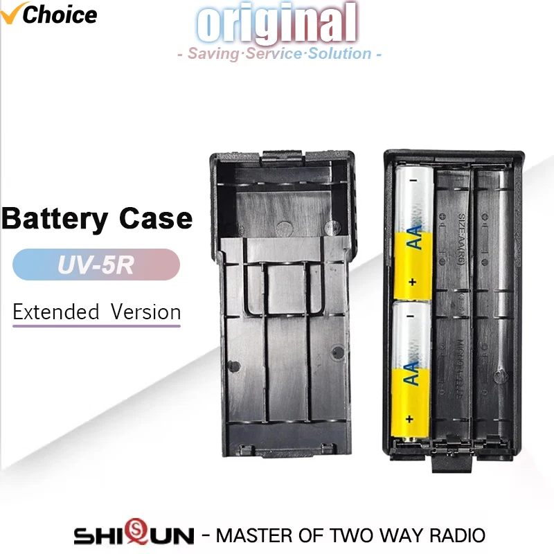 Baofeng UV-5R Battery Case Shell Extended Battery Housing BL-5 6xAAA Batteries Box for UV-5RE UV-5RA Walkie Talkie Accessories