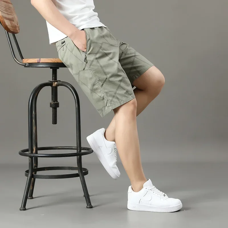 Pantalon Sexy à entrejambe ouvert pour hommes, fermeture éclair cachée, poches sans entrejambe pour l'extérieur, demi-pantalon respirant, ceinture élastique