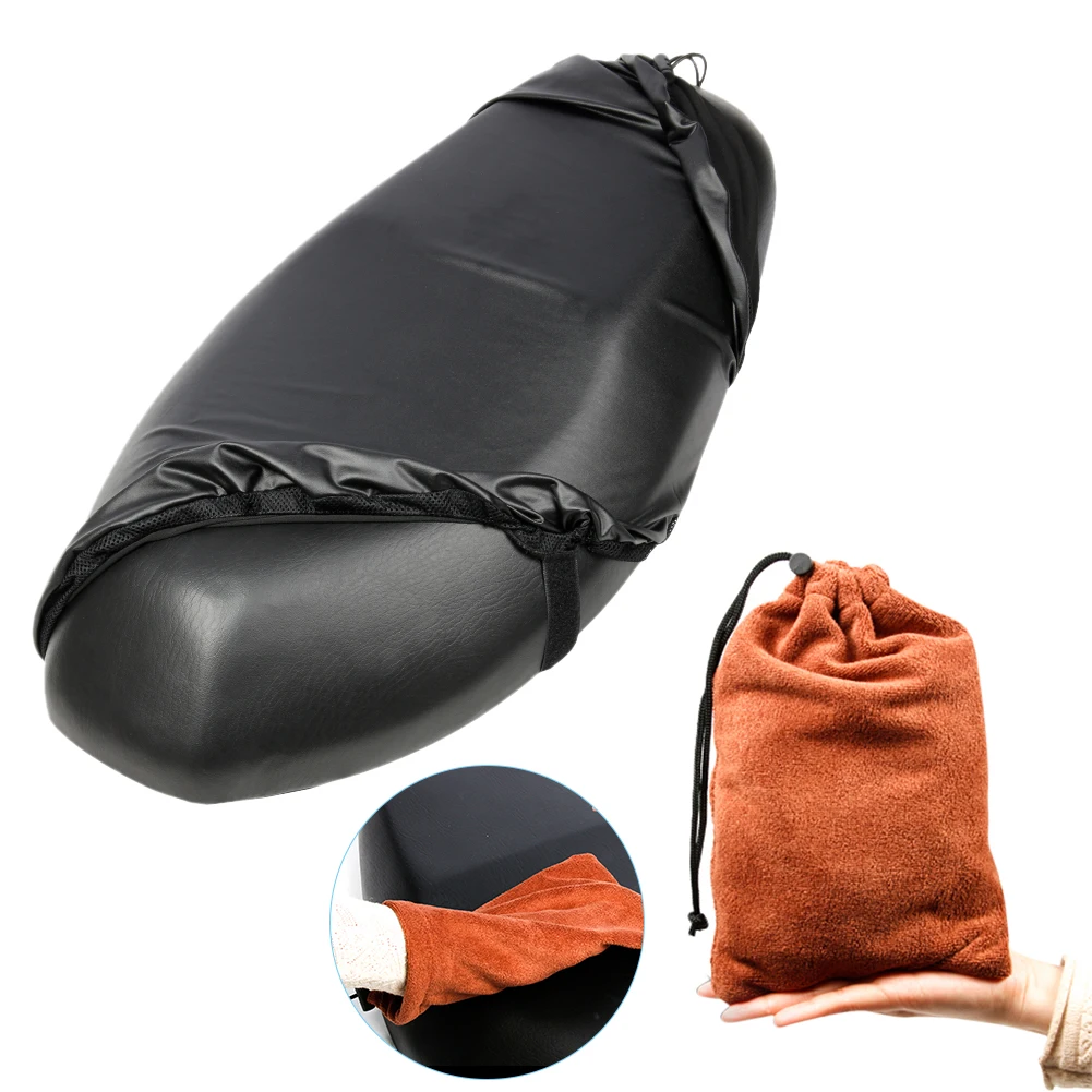 Dustproof Rainproof Motorcycle Seat Cover Sunscreen Motorbike Scooter Cushion Seat Cover Protector Accessories M/ L/XL