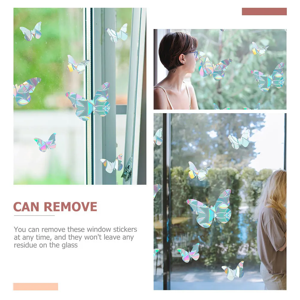 

1Set Anti Bird Crash Glass Sticker Sunlight Reflective Static Cling Decal Easy Remove No Residue Wide Application Home