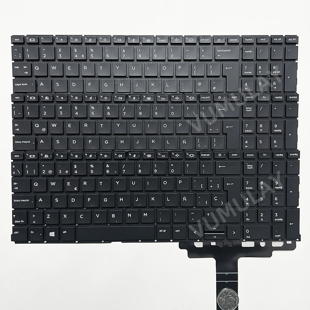 

Latin/UK/Spanish Backlit Keyboard for HP ProBook 650 G8 650 655 G9 450/455/455R G8 G10 ZBook Power G7 G8 G9 Mobile Workstation