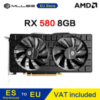 MLLSE AMD RX 580 8 Go 2048SP game graphics card GDDR5 bits 6 brooches PCI Express x 16 GPU radoon rx580 8g