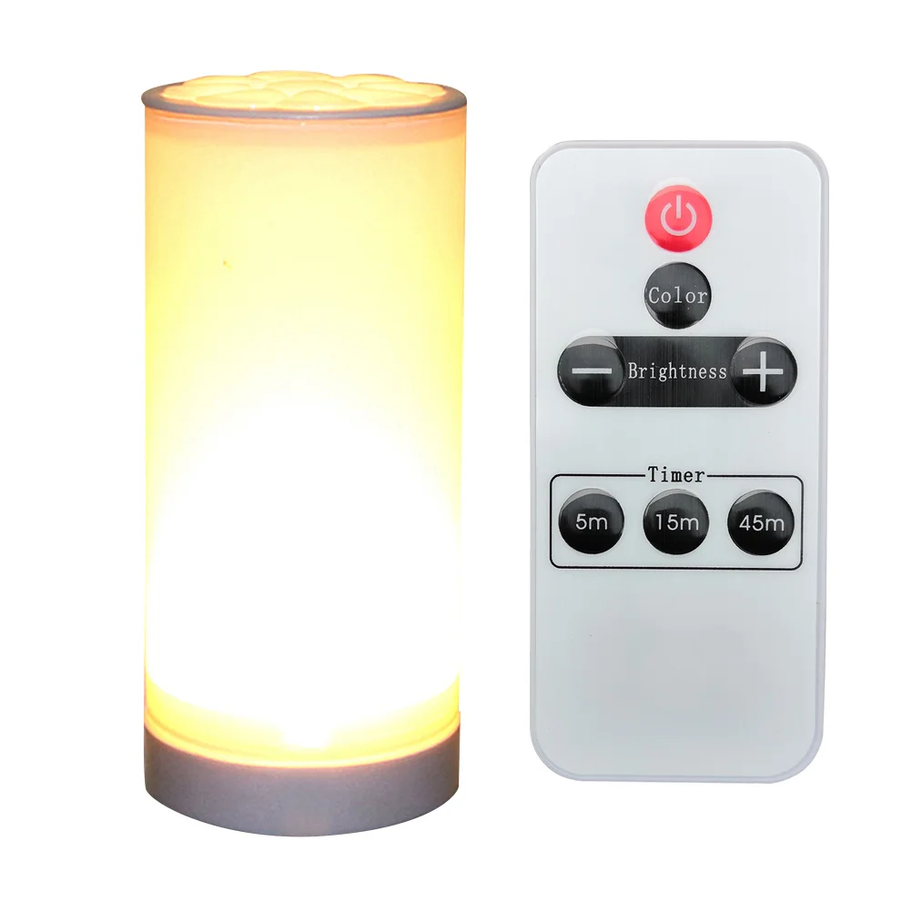 

LED Night Light Bedside Lamp Three Color Dimmable Feeding Plug-in Small Table Wall Lamp Timed Off Eu Plug White