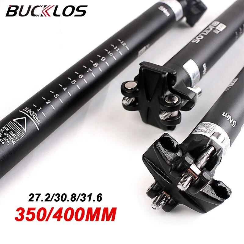 

BUCKLOS Bicycle Seatpost 27.2mm 30.8mm 31.6mm Mountain/Road Bike Seatpost 350mm 400mm Adjustable Seat Post Cycling Parts