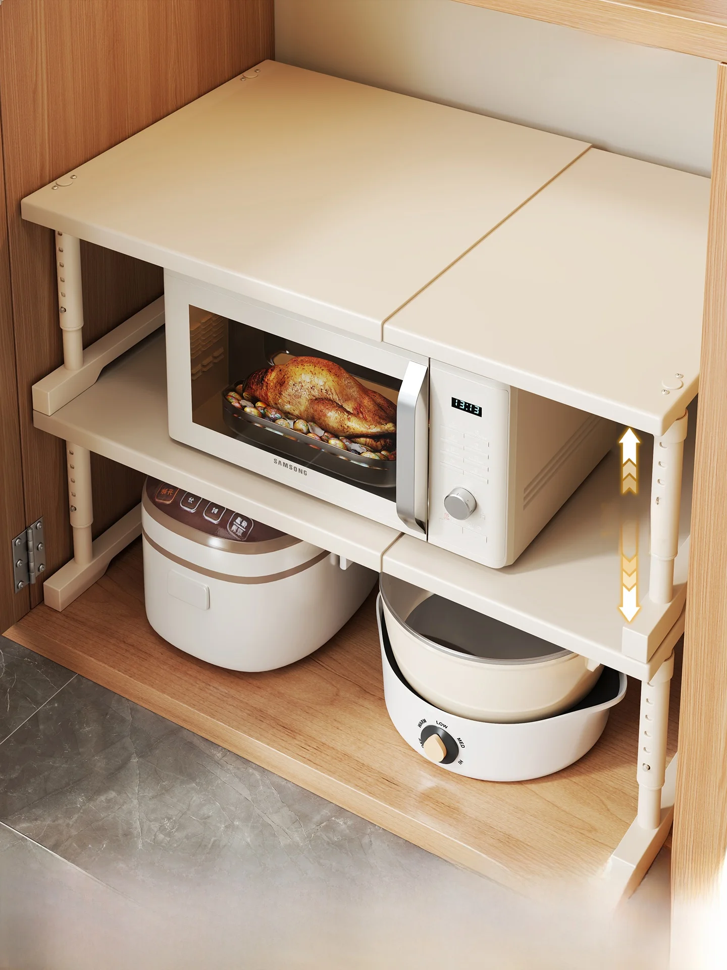 Etagere-de-rangement-multifonctionnelle-extensible-pour-armoire-de-cuisine-organiseur-de-casseroles-support-de-rangement-sous-evier-style-nordique