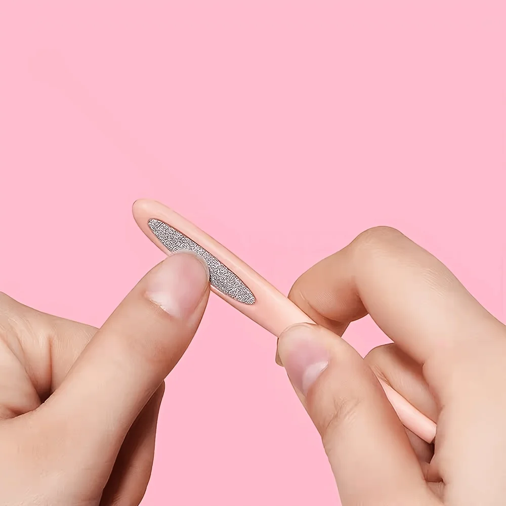 2Pcs Nail Care Tools, Dual‑Direction Deep V‑Shaped Cuticle Forks Nail File, Nail Repair Accessory for Nail Art Manicure