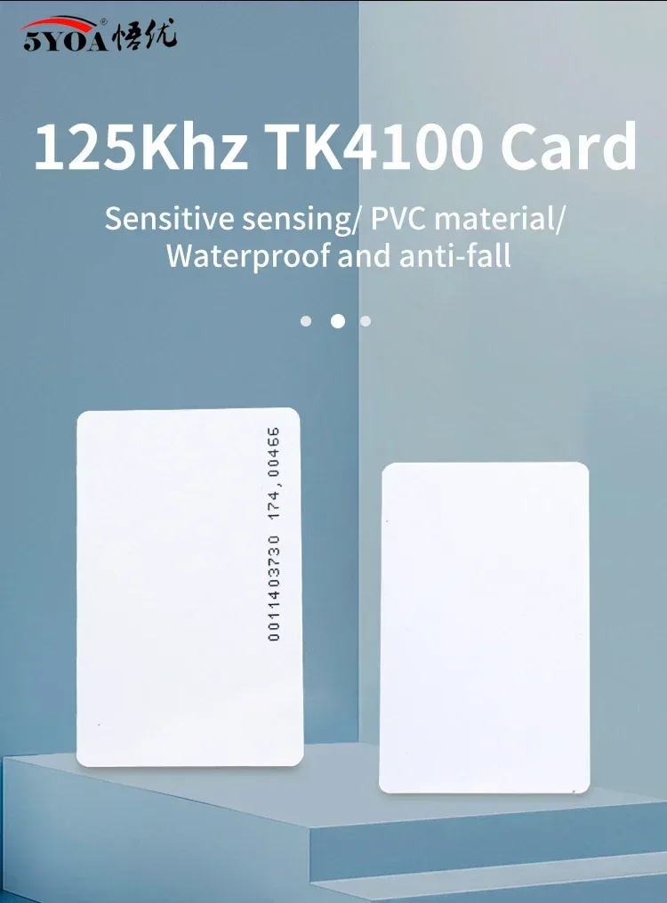5YOA 10pcs Access Control Card RFID Card 125KHz EM4100 TK4100 Smart Proximity Card RFID Tag Key Access Control Key Free Shipping