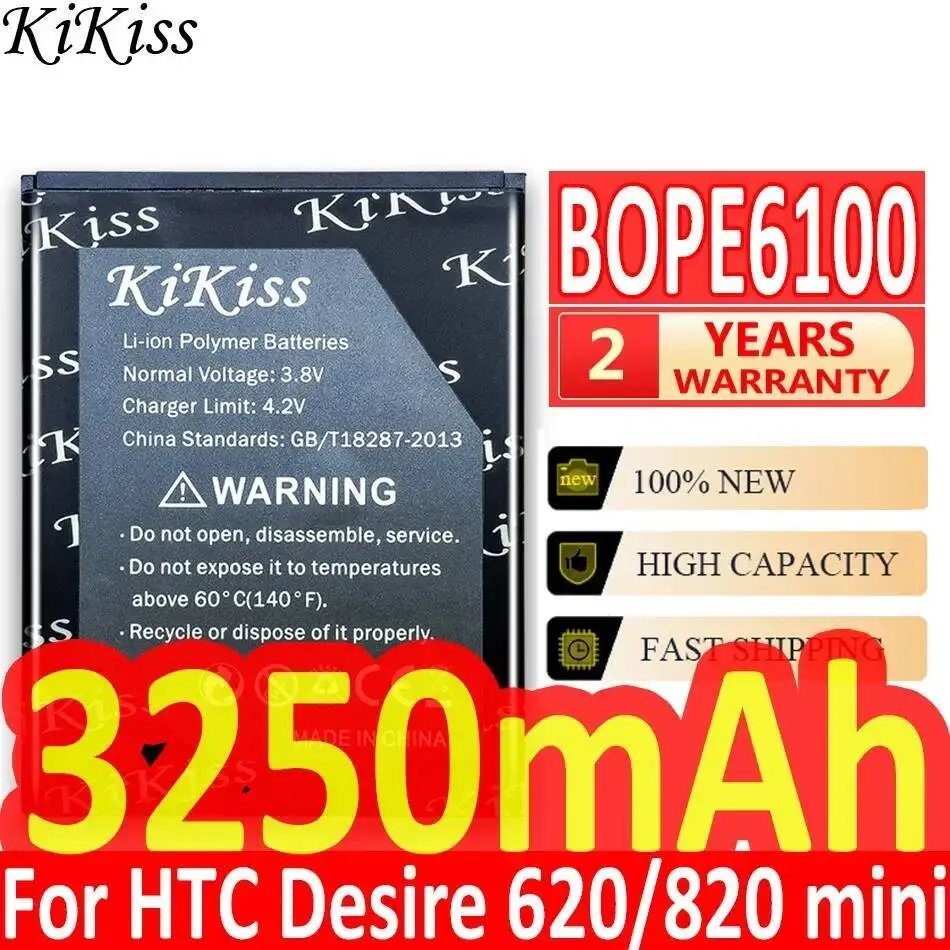بطارية الهاتف المحمول BOPE6100 3250Mah لـ Htc Desire 620 D620G H U 820 Mini D820MU D820MT D820X