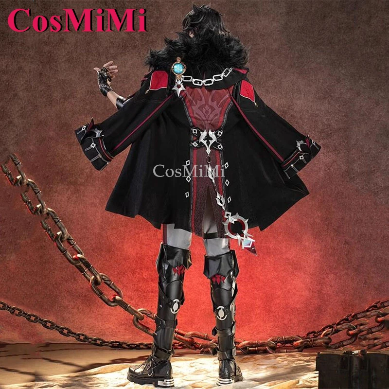 CosMiMi Wriothesley Cosplay Game Genshin Impact Costume Gorgeous Handsome Battle Uniform Carnival Party Role Play Clothing S-XXL