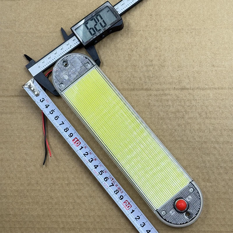 

2pcs COB Car Led lights Car Led Bar lights for Car Interior Dome Light with Switch Strip Lamp Interior Lights Bus Boat Truck