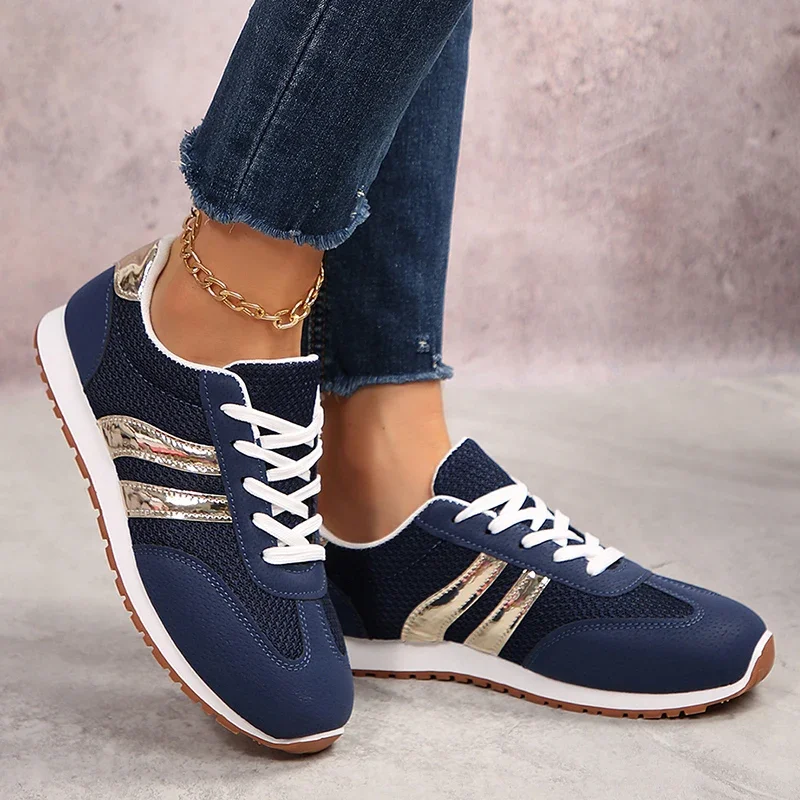 Modische Atmungsaktive Damen-Sportschuhe 2026 Herbst Leichte Freizeitsneaker Übergrößen Bequeme Rutschfeste Laufschuhe – Detail 9