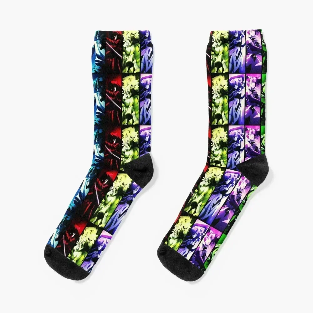 

Anime Akame ga Kill Socks Rugby sport colored Children's Socks For Women Men's floral kids heated Girl'S Socks Men's