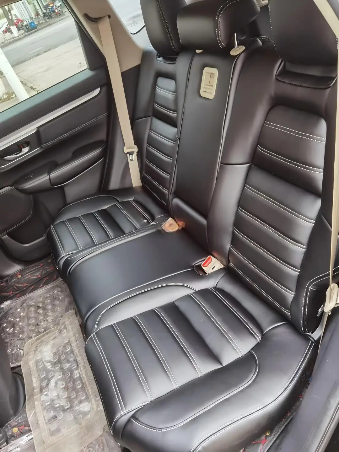 Factory Customized Four-Season Leather Car Seat Cover Durable Odorless Anti-Scratch Full Set for Ford Civic CRV