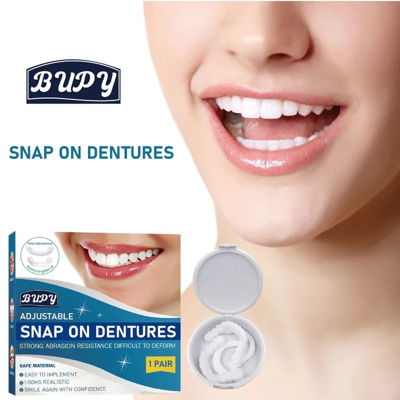 Adjustable Snap-on Denture Kit｜Instant Teeth Gap Repair & Temporary Crown｜Dental Crowns and Dentures for Protecting Teeth