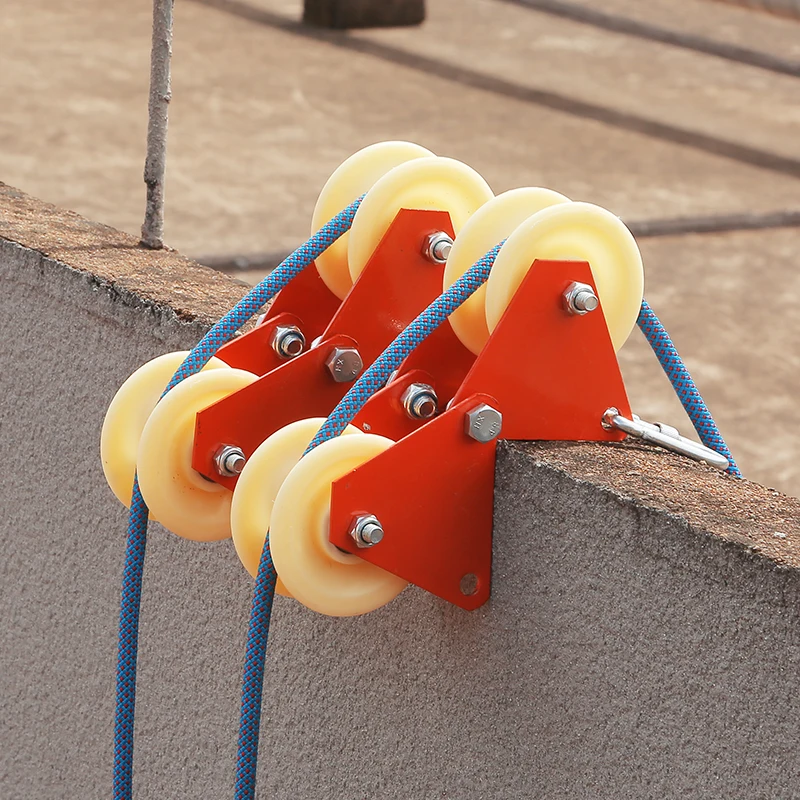 

Climbing Rope Edge Protector – XINDA with Wheel, Anti-Friction Guard for Outdoor & Rescue Use | Polyester Fabric Construction