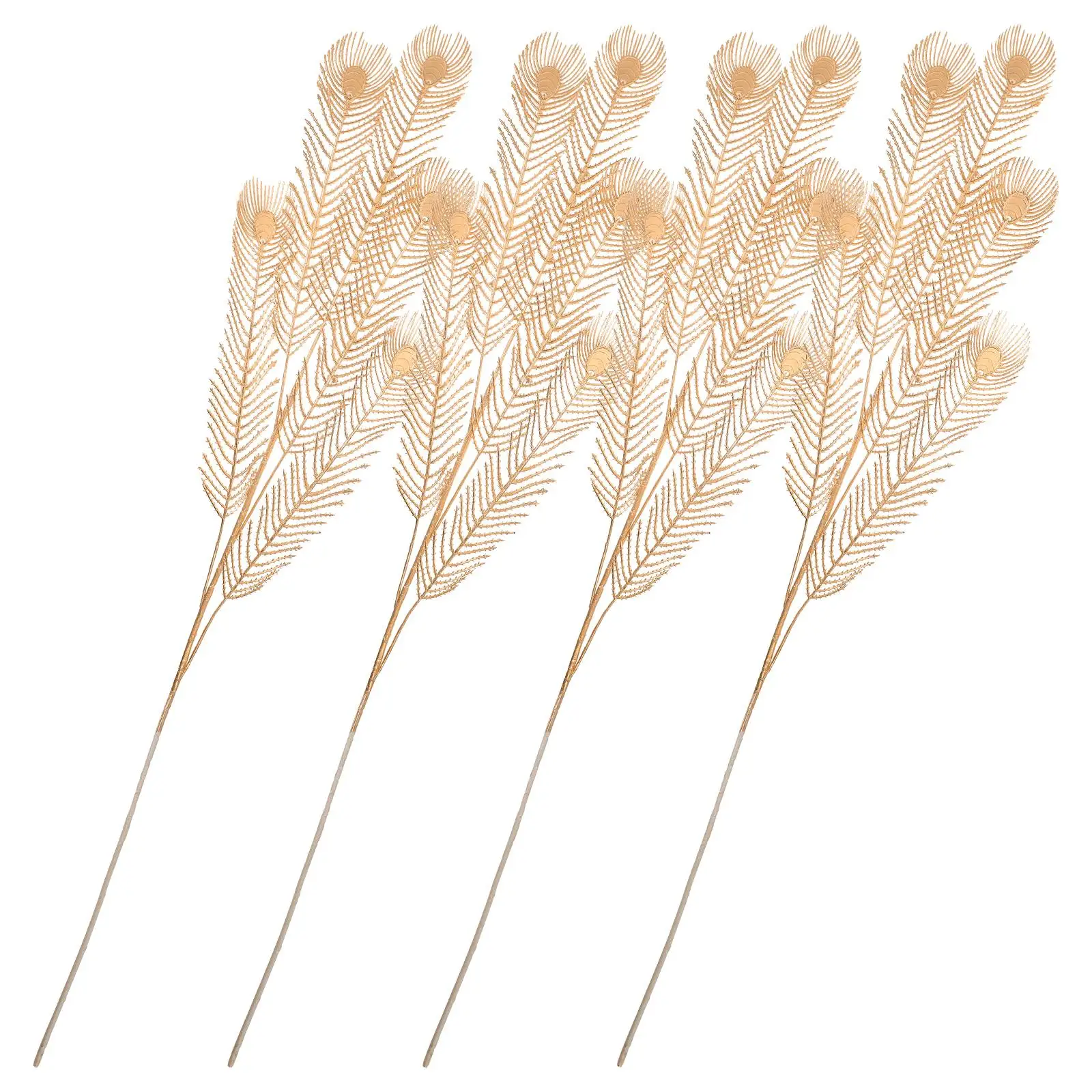 

4 Pcs Simulation Leaf Branches Fake Table Centerpiece Flowers for DIY Wedding Decor Artificial Plant Home Ornament