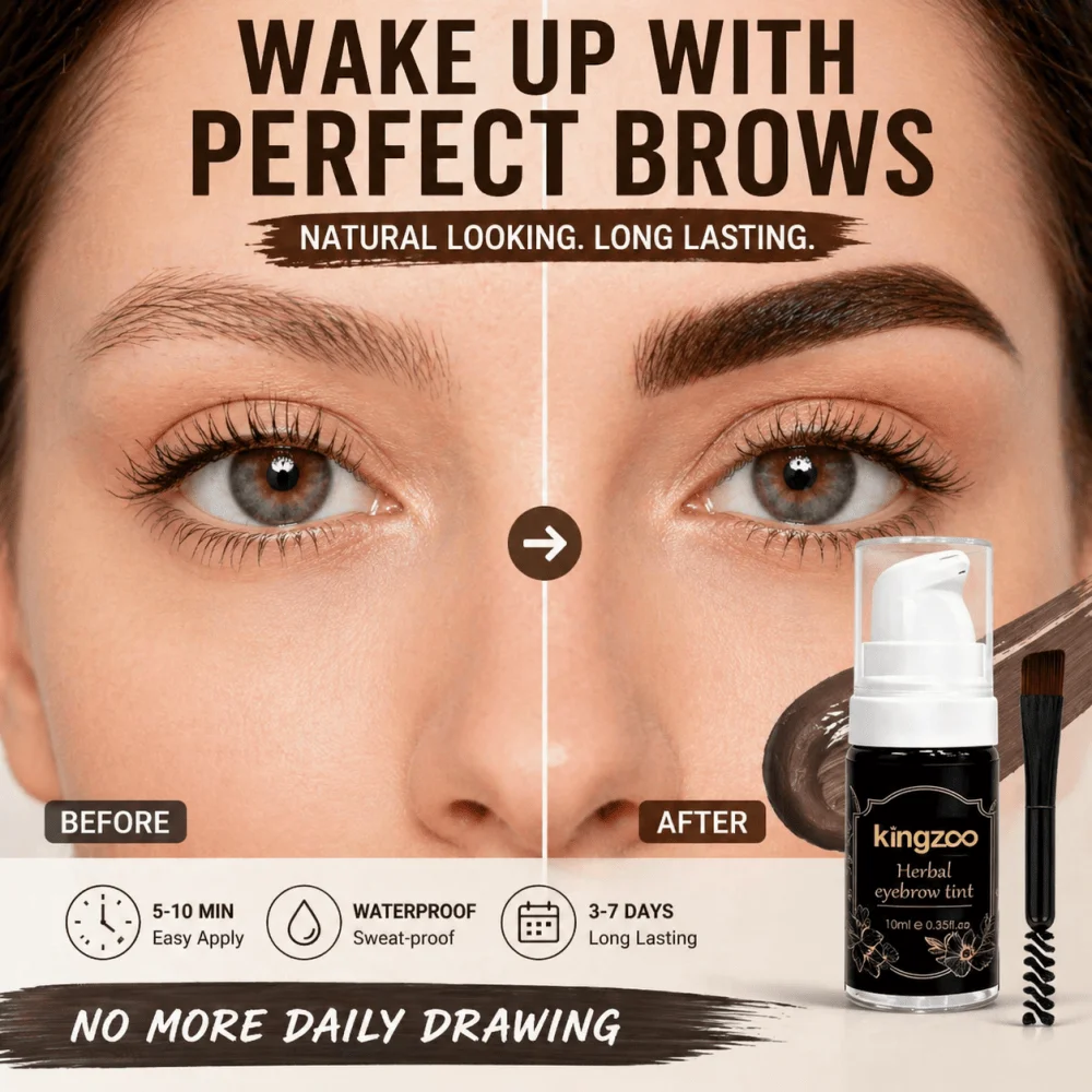Kit Profesional de Tinte para Cejas con Henna, Color Negro Marrón, Resistente al Agua y de Larga Duración, Tinte para Cejas para Uso Doméstico, Realzador de Cejas de Aspecto Natural
