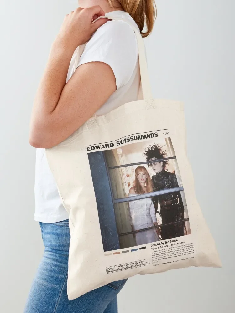 Romance Film Poster Tote Bag cloth bag woman foldable reusable bag Customizable tote shopper bags for women