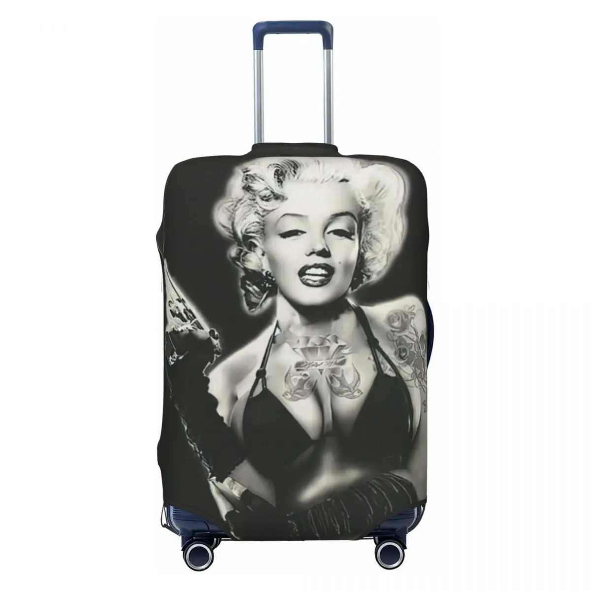 

Funny Marilyn Monroe Print Luggage Protective Dust Covers Elastic Waterproof 18-32inch Suitcase Cover Travel Accessories