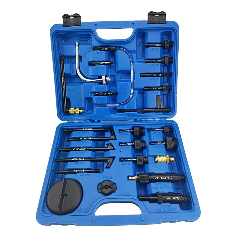 

Suitable for 27 pieces, Volkswagen, Audi, Mercedes-Benz, BMW, transmission oil filling tool, gearbox oil changer, refueling spec