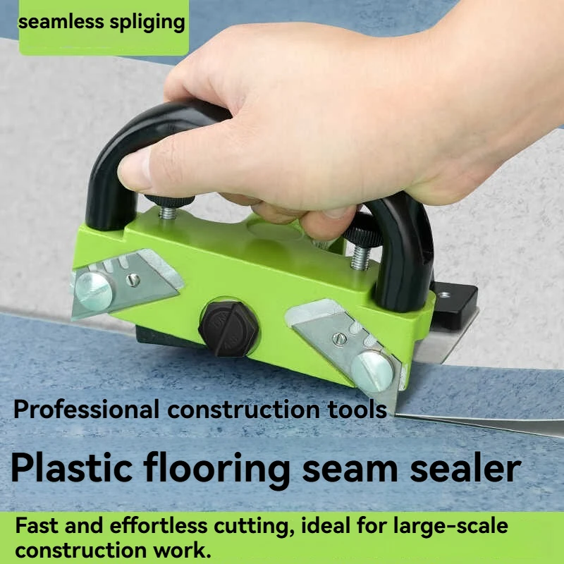 Aluminum alloy floor sewing machine for floor trimming construction tool, used for seam joining of splicers