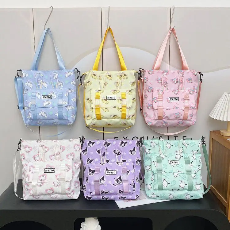 

Sanrio Cinnamoroll Hello Kitty Anime Kawaii Ins Fashion Crossbody Bag Cute Kuromi Storage Shoulder Bag Gifts for Girls