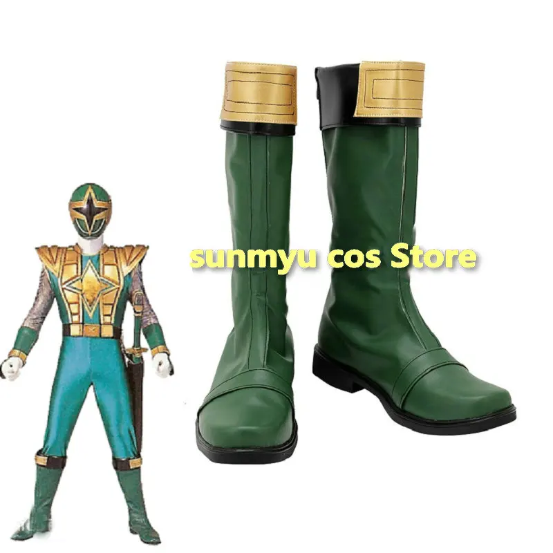 Ninpu Sentai Hurricaneger Stivali Scarpe Cosplay Taglia personalizzata Halloween