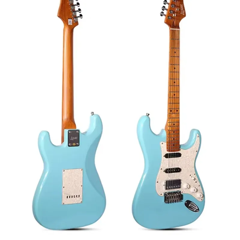 OEM/ODM Bulk High Grade S-G20 ST Electric Guitar 22 Stainless Steel Rounded Frets 2-Point Tremolo Bridge Guitar Electric