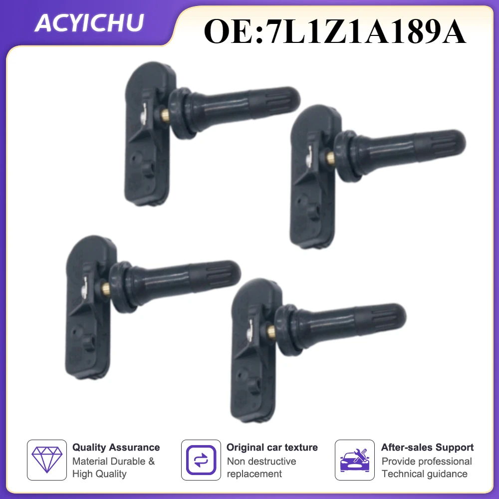 4PCS Tire Pressure Sensor For Ford Mustang Explorer Ranger Focus Escape Crown Victoria 315mhz 7L1Z1A189A