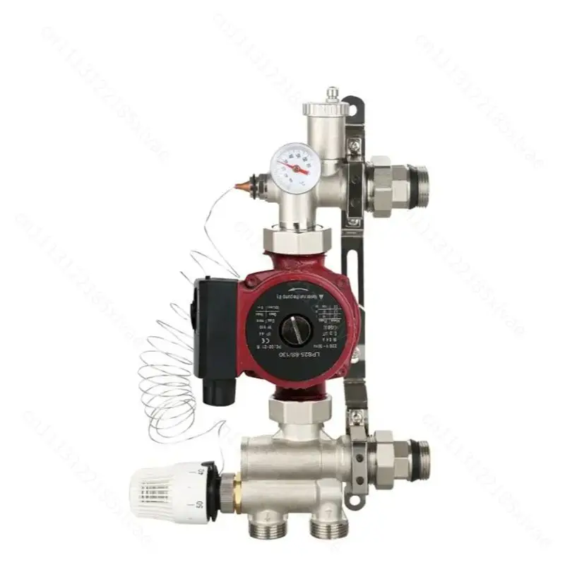 For DN25 Thermostatic Pump Mixer, Water Mixing Valve Accessory for Under‑Floor Heating Manifold System