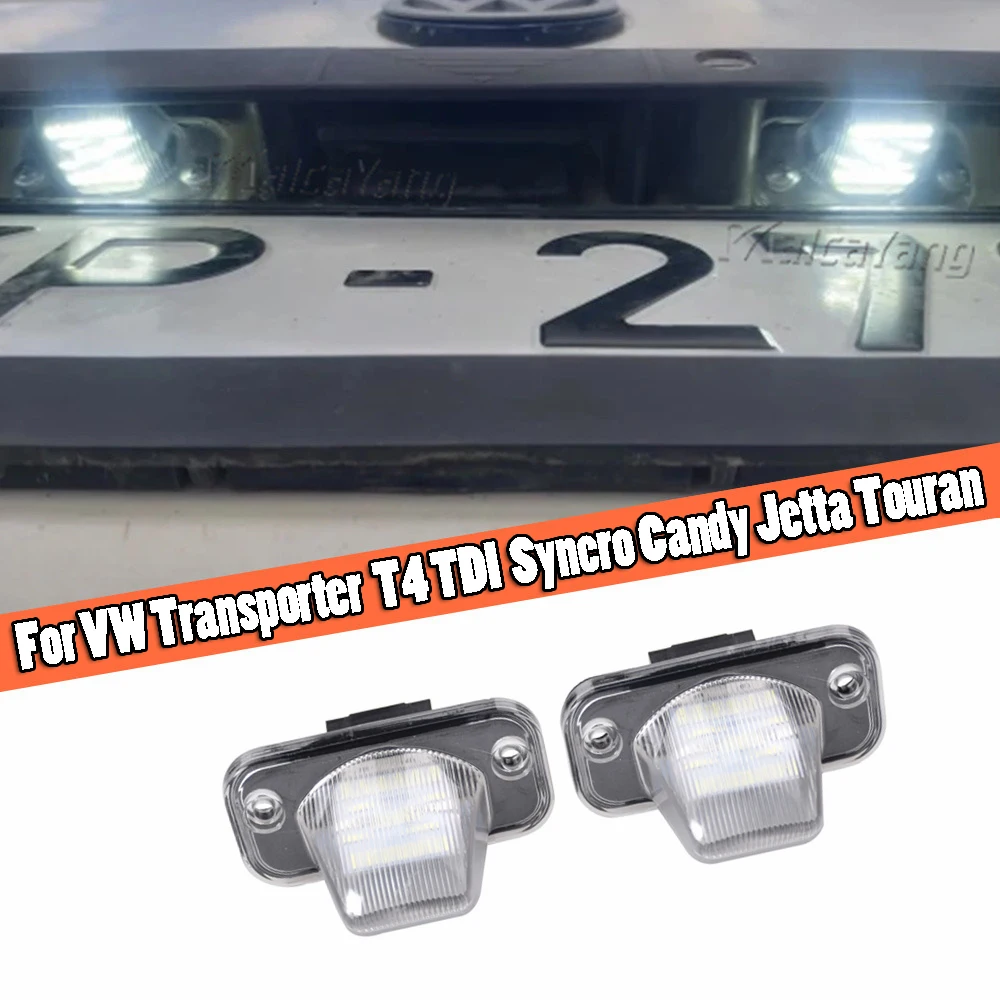 2x Canbus LED License Number Plate Light For VW Passat B5 B6 LED License Plate Light For VW Transporter T4 Passat 1990-2003