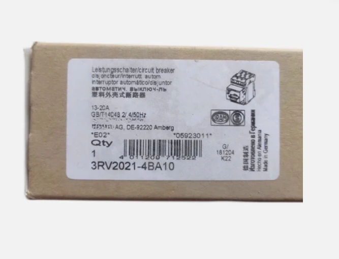 

Brand new orignial 3RV2021-4BA10 3RV2021-4DA10 3RV2021-4AA10 3RV2021-1JA10 circuit Fast delivery