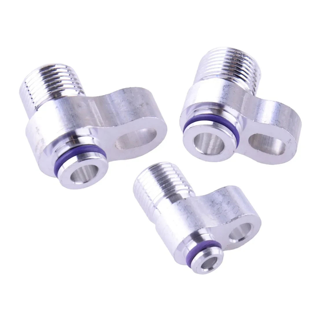 3pcs R134a A/C Fitting Adapter Kit - AC Compressor Drier Condenser Radiator Hose Fitting Adapters for Auto Air Conditioning