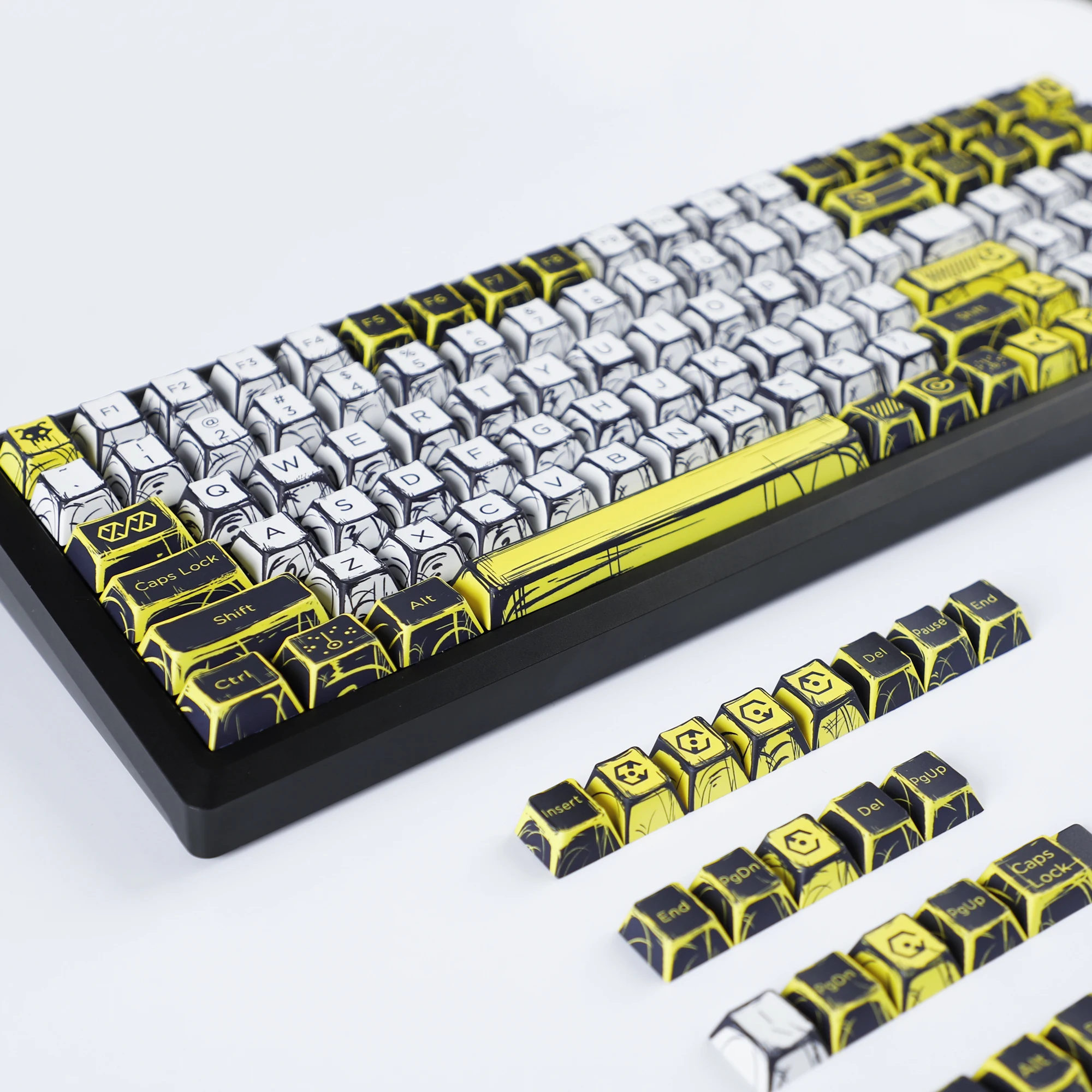 Virtual War Comic Style Keycaps 138 toetsen Mange PBT Dye Sub Cherry Profile voor MX mechanisch toetsenbord
