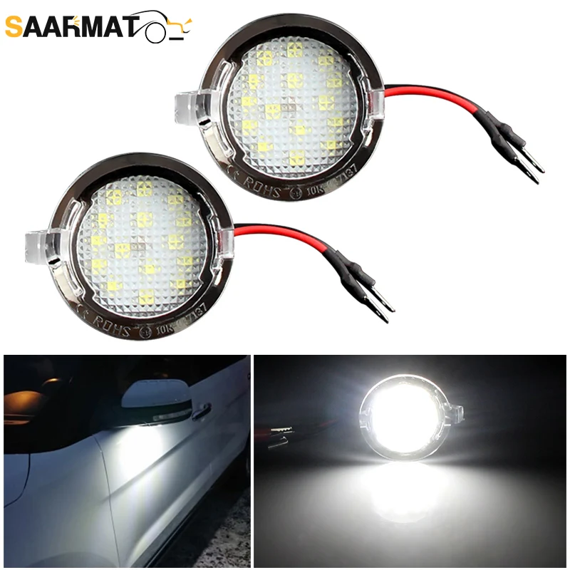 

2pcs Canbus LED Pathway Lighting Under Side Mirror Light for Ford Edge Ranger Mondeo Fusion Flex Explorer Taurus Expedition