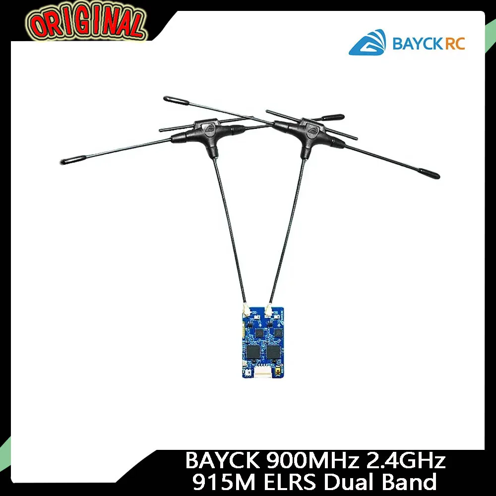 

BAYCK ELRS Dual-Band Gemini Receiver (900MHz/2.4GHz/915MHz) | TCXO Equipped – For RC FPV Racing Drones & Long-Range Fixed Wings