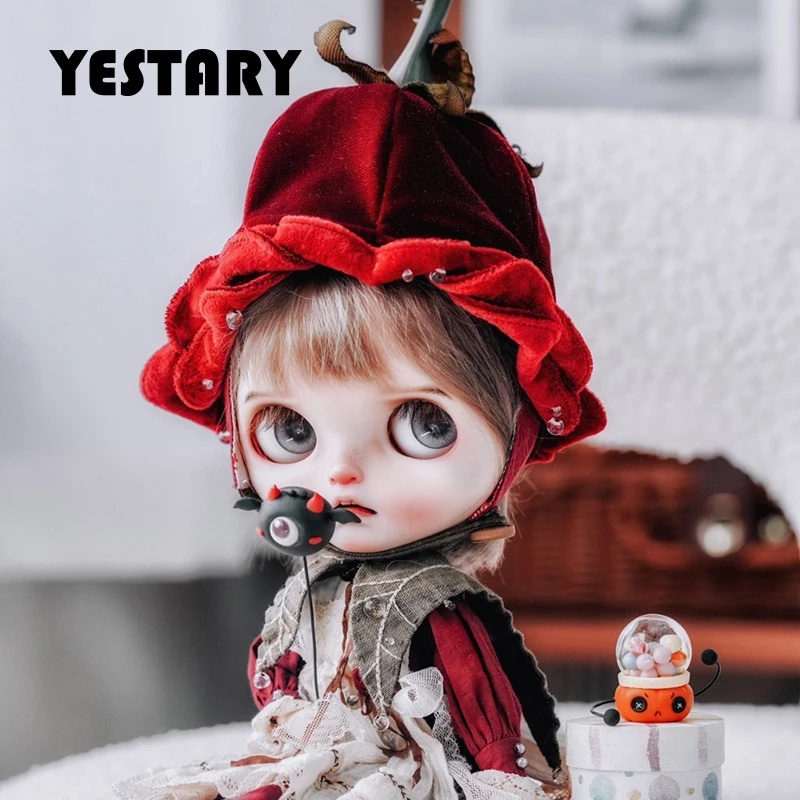 YESTARY BJD Doll Accessories Halloween Series Mini Food Monster Cake Imp Balloon For Ob11 Blythe 1/6 1/12 Doll Miniature Items