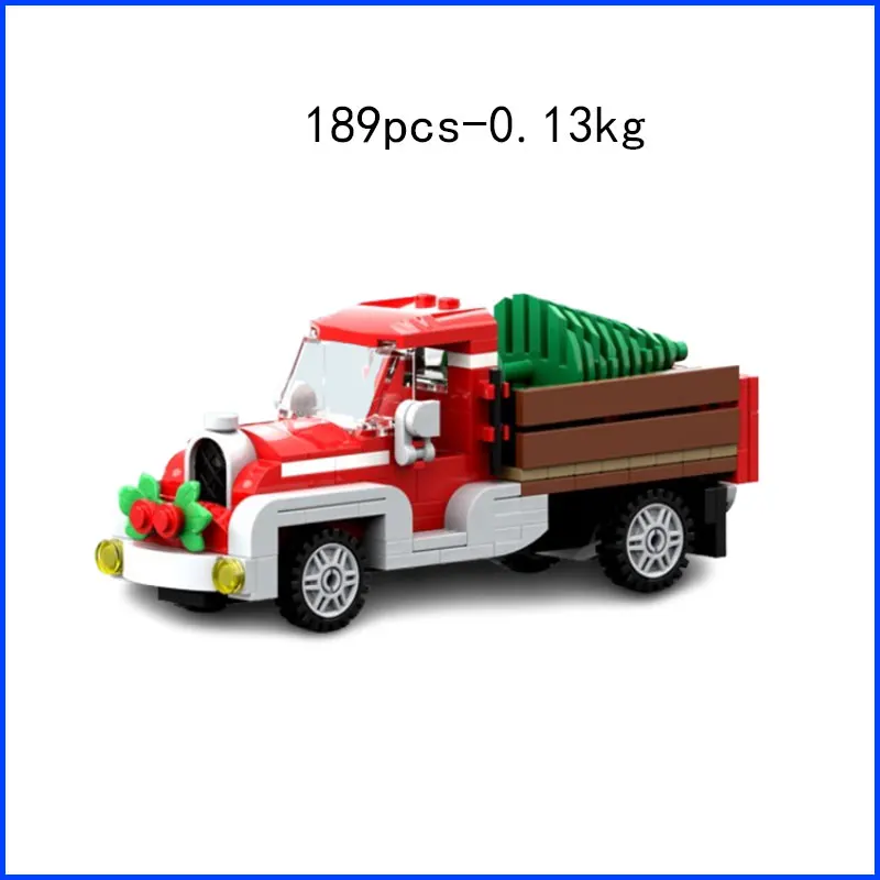 Spot MOC-17099 Camion vintage 5823 Fattoria Auto Piccole particelle di assemblaggio Building Blocks Casa delle vacanze Giocattolo fai da te Regalo