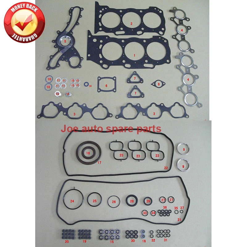 2GR 2GRFE Engine Full gasket set kit for Toyota Camry/Avalon/Alphard/RAV 4/ESTIMA/SIENNA LEXUS RX/ES 3.5L 3456CC water pump