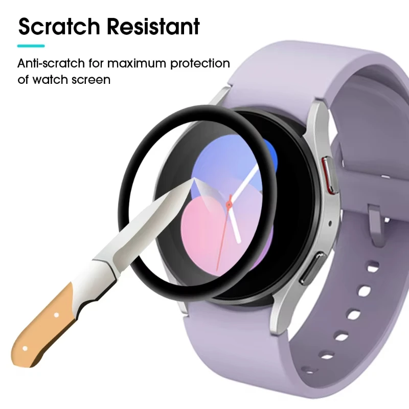 Schutz folie für Samsung Galaxy Watch 5 4 40mm 44mm Displays chutz folie Zubehör für Galaxy 5 4 Abdeckung gebogene Soft Edge Filme