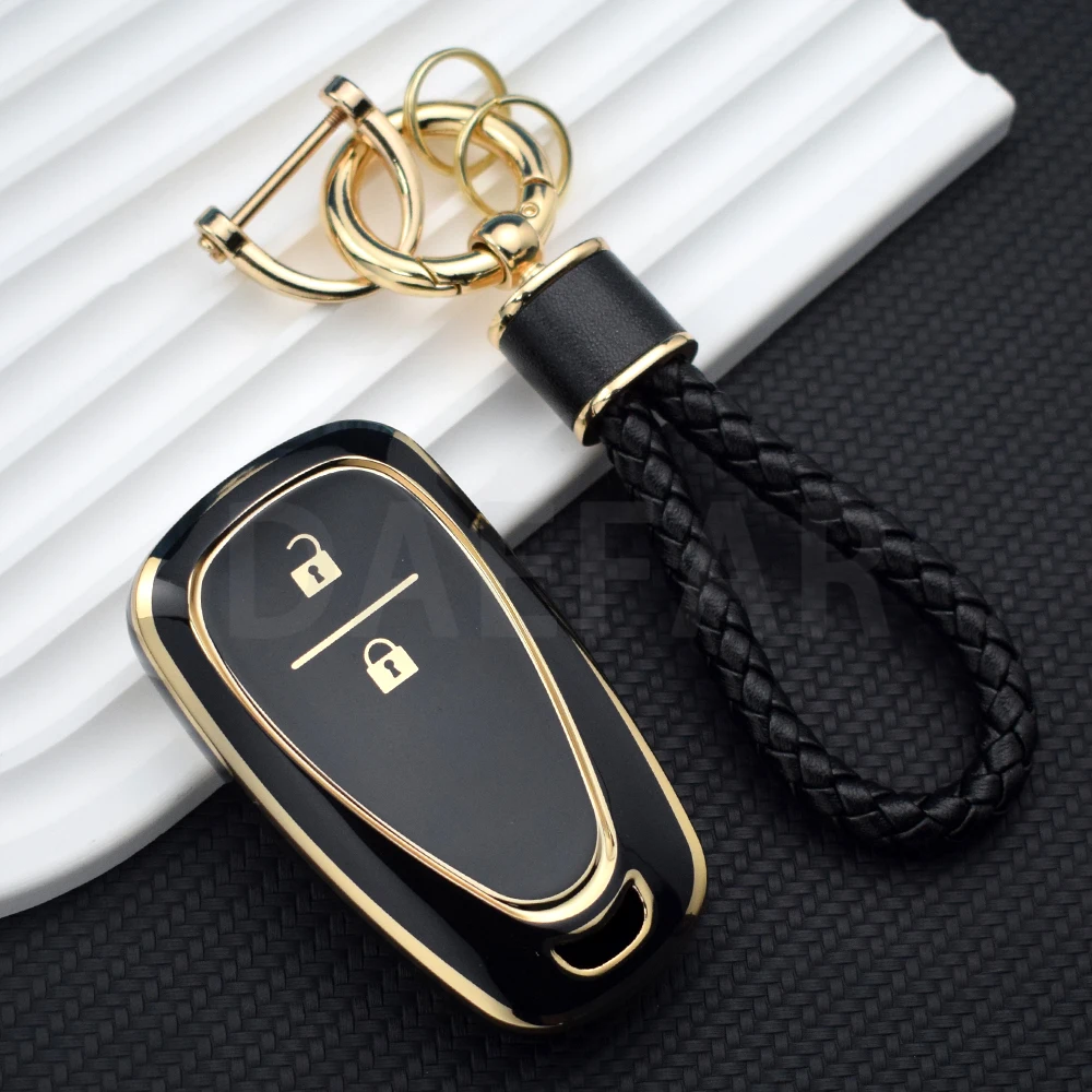 TPU Car Key Case Cover for Chevrolet Malibu Blazer Traverse Cruze Spark Sonic Camaro Volt Bolt Trax Seeker Onix Equino Orlando
